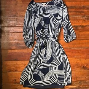Banana Republic Factory Blue Grey Dress 8